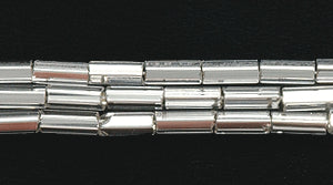 2BB412: CZ Bugle Silver Lined Crystal #2 8HK