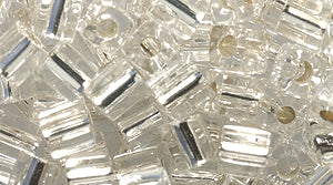 52SD412: Miyuki Cube S/L Crystal 4mm 25GM