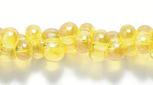 91SB322-T: CZ Seed Bead Farfalle Sfinx TR LT Yellow 3x7mm 22STR