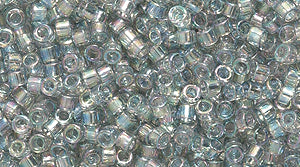 14SD305-ABR: DB107 Delica Gray Rainbow Gold Luster 11/0 - 9GM