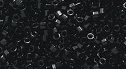 14SD109-CR: DBC0010 Delica Hex Cut Opaque Black 11/0 - 9GM