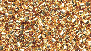 14SD854R: DB031 Delica 24 Karat Gold Plated 11/0 - 9GM