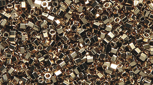 15SD854-LCR: DBSC-0034 Delica Hex LT 24 Karat Gold Plate 15/0 - 5GM