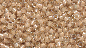 14SD791-ABR: DB069 Delica Blush Lined Crystal AB 11/0 - 9GM