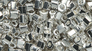 8SD810-HCR:  Miyuki SB Sterling Coat Hex Cut 8/0 8c-401 8GM
