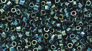 14SD586-CR: DBC0027 Delica Hex Metallic Teal AB 11/0 - 9GM