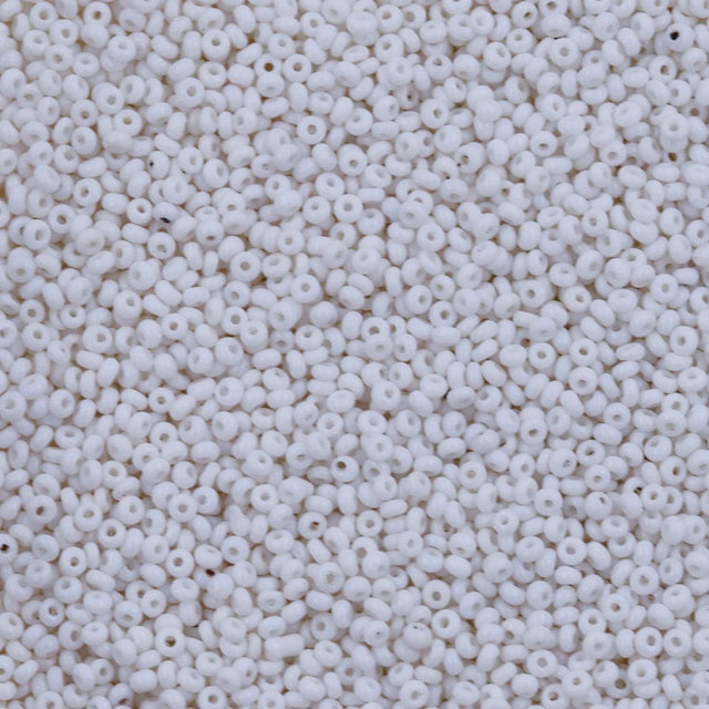 Antique Venetian Micro Seed Bead Opaque White #1 (22/0) - 10 Grams