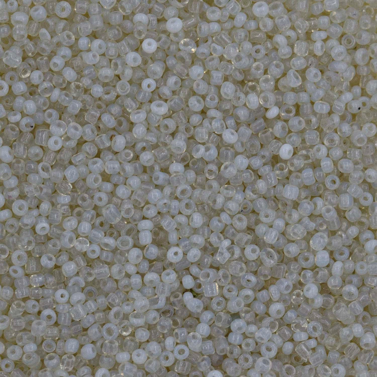 Antique Venetian Micro Seed Bead Opaline Spring Green #2 - 10 Grams