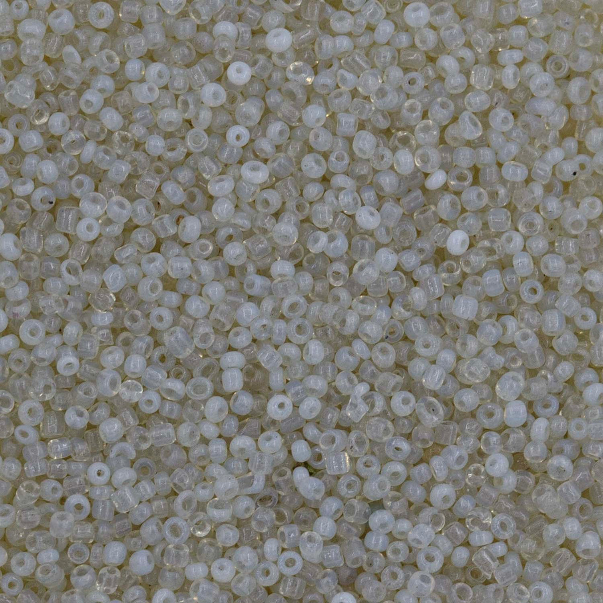 Antique Venetian Micro Seed Bead Opaline Spring Green #2 - 10 Grams