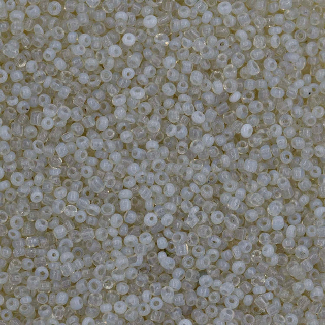 Antique Venetian Micro Seed Bead Opaline Spring Green #2 - 10 Grams
