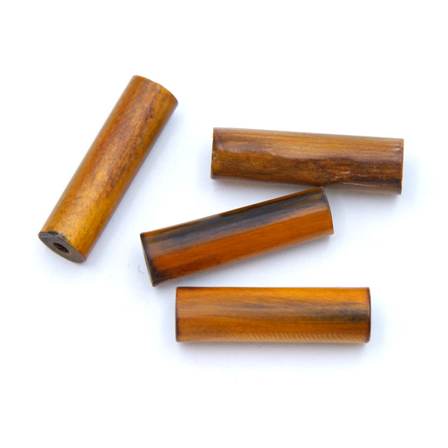 24HR153-T: Horn Tube Burnt Thin 2 Inch 30 Pieces