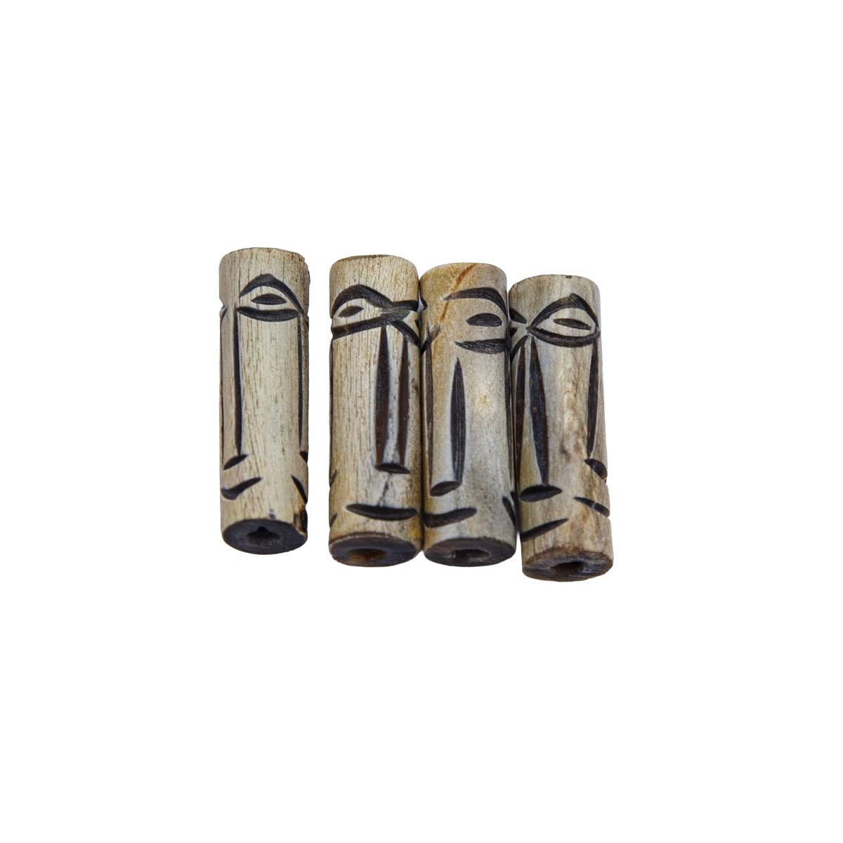 24HR155-C1: Horn Tube With Carving 1 Inch