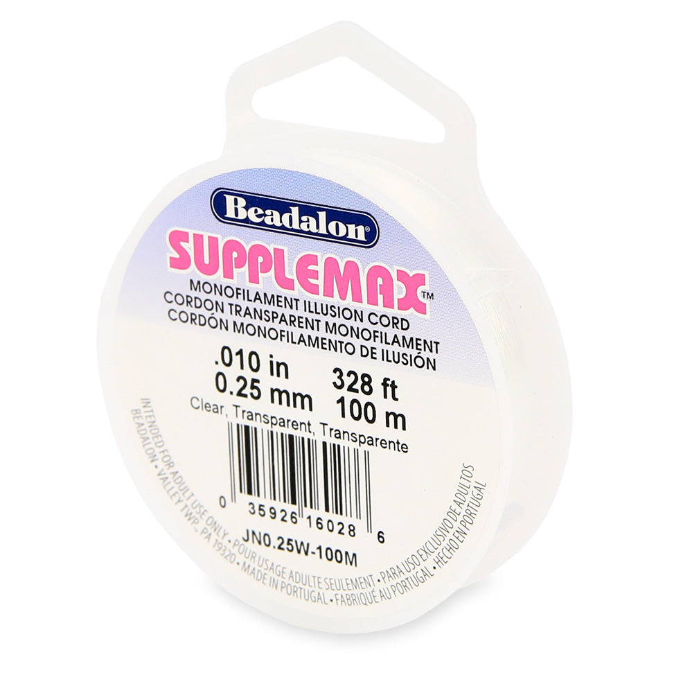 25FI293-100: Supplemax Nylon Cord .25mm 100MTR SP