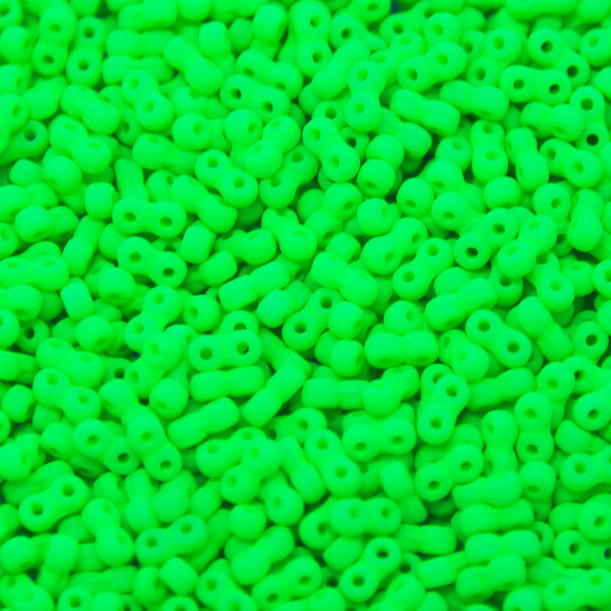 25TQ684-NM: Czech Infinity Neon Green Matte 2x5mm - 1200 Pieces