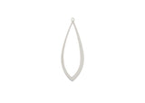 DZ1406-39: Beadwork Findings Silver Pendant Drop 13x37mm 6PPK
