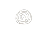 DZ1406-46: Beadwork Findings Silver Pendant Rose 32x30mm 4PPK