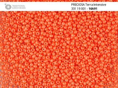 10SB133-IT: CZ Seed Bead Terra Intensive Coral 10/0 5HK