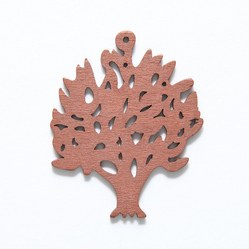 48WC830-56R: Cut Wood Tree Of Life 48mm Brown Finish 3PC