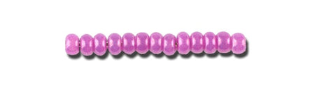 10SB197-2S: CZ Seed Bead Dyed Luster Purple 10/0 10 Hank