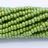 11SB383-OLR: CZ Seed Bead Op High Luster Olive Green Color #83113 11/0-1HK