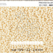 10SB150-L: CZ Seed Bead Bone  10/0 250GM