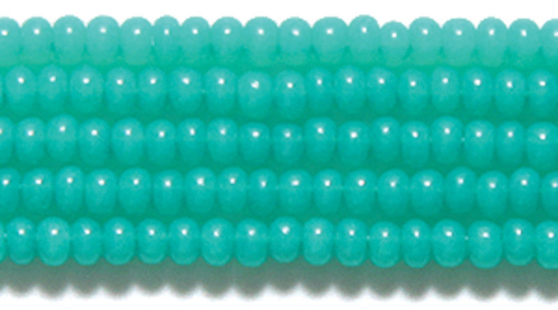 8SB982:  CZ Seed Bead Dyed Alabaster Seafoam Green 8/0 - 3HK
