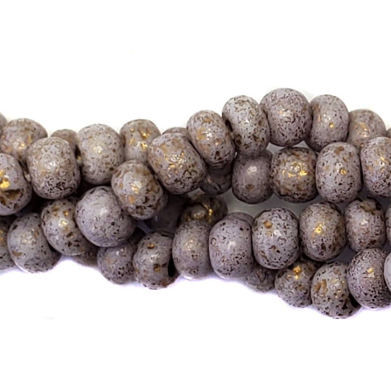 6SB896-ER: CZ Seed Bead Etched Golden Lavender Color #Z322B 6/0-1STR