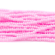 10SB191-DYR: CZ Seed Bead Coated LT Pink on White 10/0-1HK