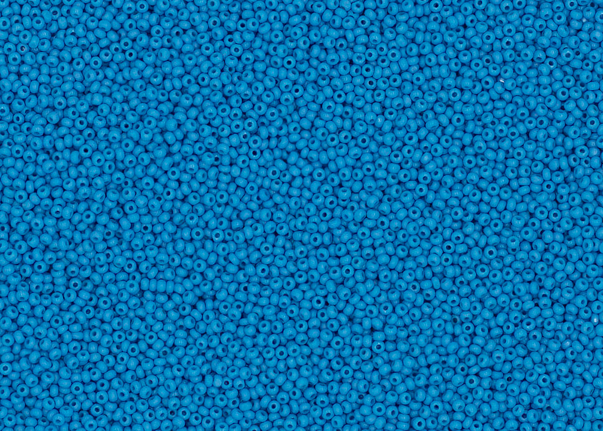 13SB165-CLR: CZ Seed Bead Charlotte TURQ 13/0 10GM
