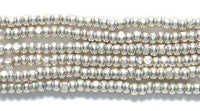 13SB813-WC: CZ Seed Bead Charlotte Terra Metallic Silver 13/0 18HK