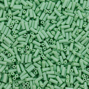 2BB181-L: Czech Bugle Opaque Lime Green #2 - 50GM