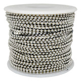 2CX815: Ball Chain #3 Nickel Plate Steel 2.4mm 100' Spool