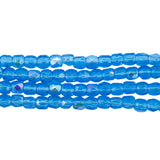 2FC563R: Czech Faceted Round Aqua AB 2mm 100 Pieces