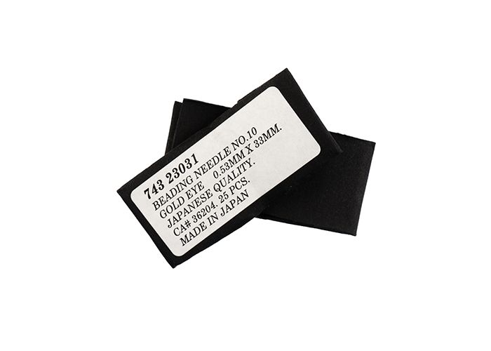 2FI281-10: Japanese Beading Needle Gold Eye #10 - 25 PPK