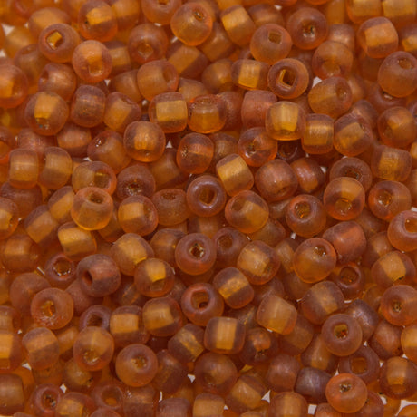 2SV254-1: Vintage Venetian Transparent Raw Sienna #1 SQ Hole 2/0 500 Grams