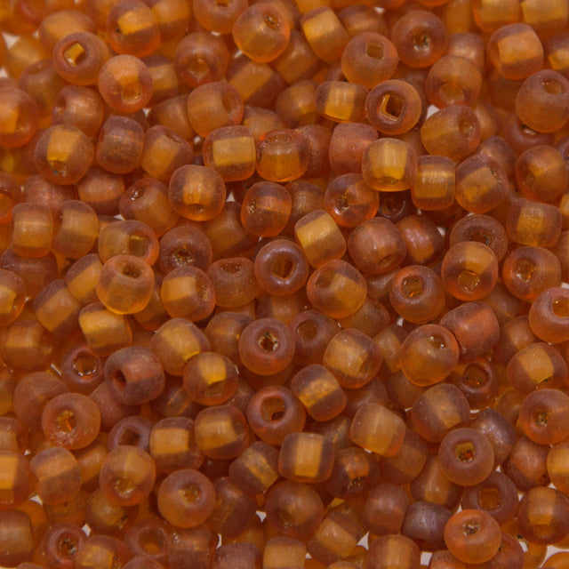 2SV254-1: Vintage Venetian Transparent Raw Sienna #1 SQ Hole 2/0 500 Grams