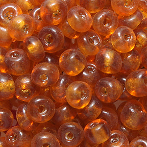 2SV254-1: Vintage Venetian Transparent Raw Sienna #1 SQ Hole 2/0 500 Grams