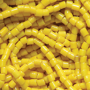 2SV6122-4R: Vintage Venetian Bugle Yellow #4 Bugle 2mm 50 Gram Bag