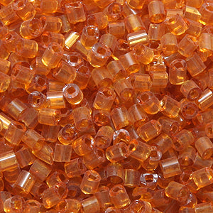 2SV6229-1: Vintage Venetian BUGLE Burnt Orange #1 SQ Hole 2mm 500 Grams