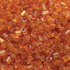 2SV6229-1R: Vintage Venetian Bugle Burnt Orange #1 Square Hole 2mm 50 Gram Bag