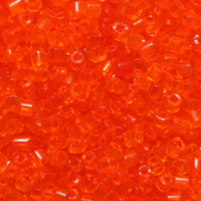 2SV6232-3: Vintage Venetian BUGLE Bright Orange #1 SQ Hole 2mm 500 Grams