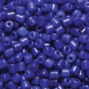 2SV6278R: Vintage Venetian Bugle Cobalt Blue 2mm 50 Gram Bag