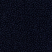 11SB109-L50: CZ Seed Bead Op Black 11/0  50GM