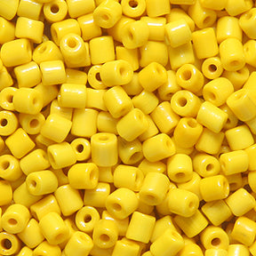 30SV122-3: Vintage Venetian Tube Yellow#3 2x2mm Average 500 Grams