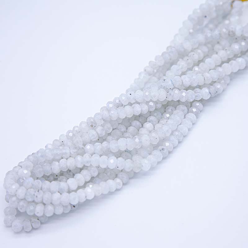 74ST185-WF: Rainbow Moonstone FC Rondelle 4x6.5mm