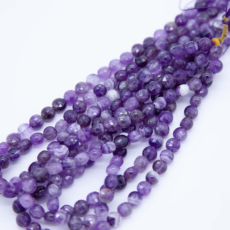 8ST414-HCWF: Chevron Amethyst FC Coin 8mm