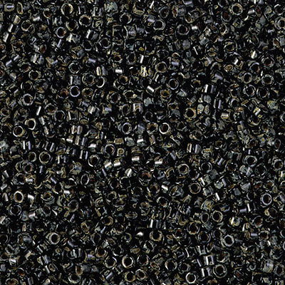 Miyuki Delica 11/0 Smoky Black Matte Picasso Seed Beads