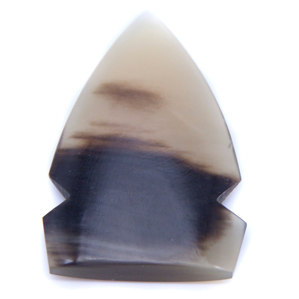 HR293-40N: Horn Spear Head Natural 20x40mm - 5 Piece