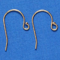 GF54R: Earwire BallEnd Shepherd Hook GoldFill 22ga 1PR
