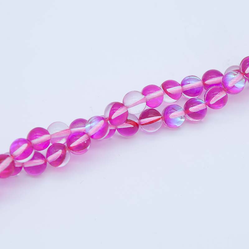 8CD594: Mystic Aura Quartz Fuchsia 8mm